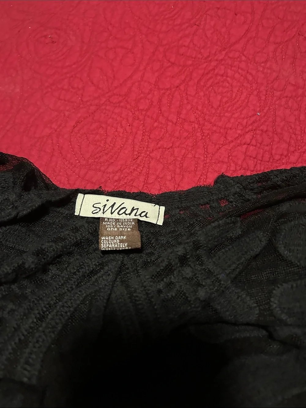 Sivana  Black Lace Floral Duster Coverup - Lightweight Kimono one size fit most